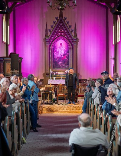 Reiersrud og Kleive i Evje kirke (foto: Birgit Fostervold)